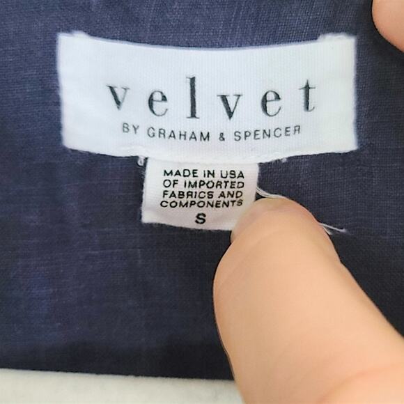 Velvet by Graham & Spencer Women’s Jumpsuit Boho Linen Blend Relaxed Fit Small - Picture 6 of 9